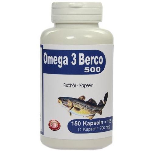 Omega-3 Berco 500 Kapseln 150 St