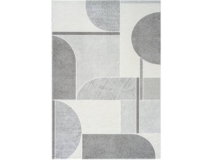 Teppich Valentino grau Architektonisch/Kacheln Polyester/Polypropylen 150 x 80 cm