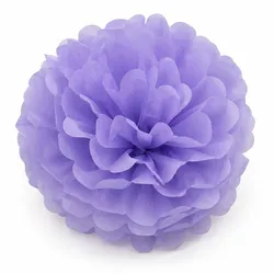 Creativery 1 Pompon 25cm Seidenpapier Pompoms Papierblumen Hängedeko Partydeko Kugeln Flieder