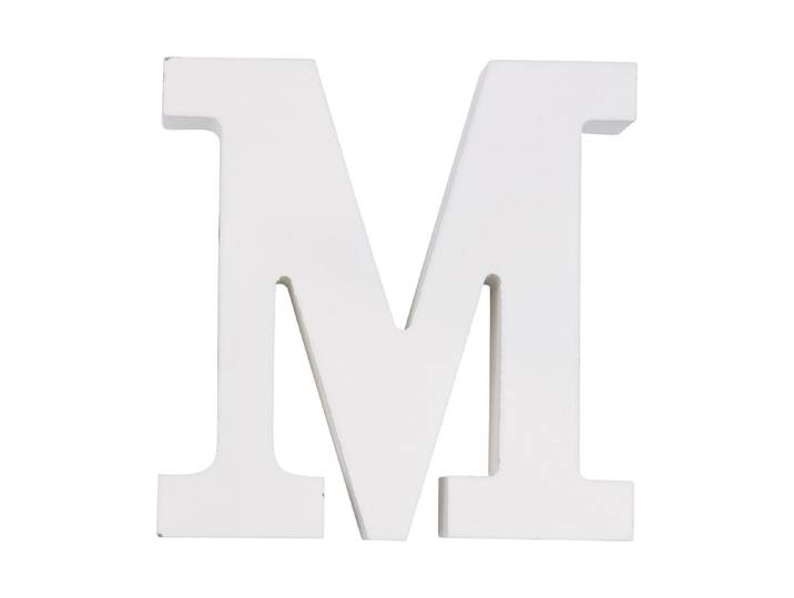 MDF Buchstabe M, FSC 100%, 11x2x11cm