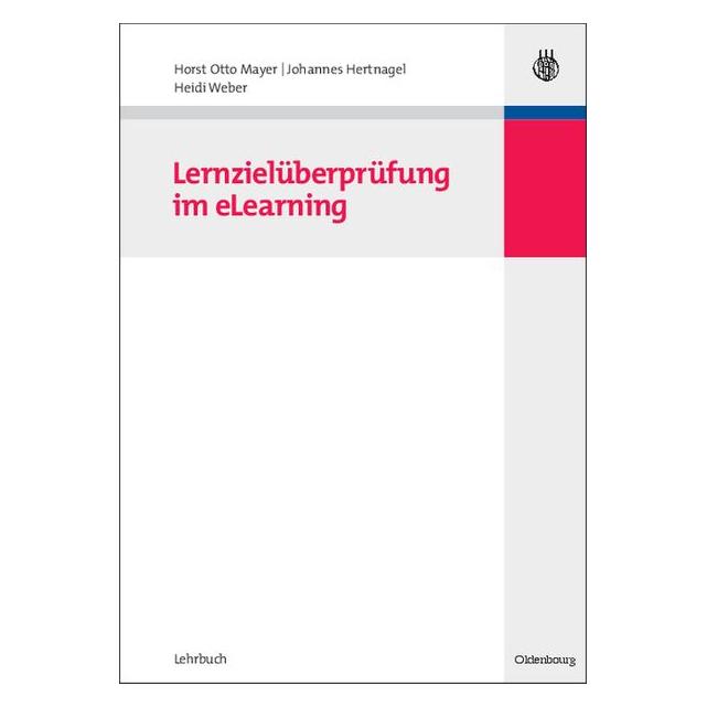 De Gruyter Lernzielüberprüfung im eLearning (Deutsch, Hardcover, Heidi Weber, Horst Otto Mayer, Johannes Hertnagel) (7982724)