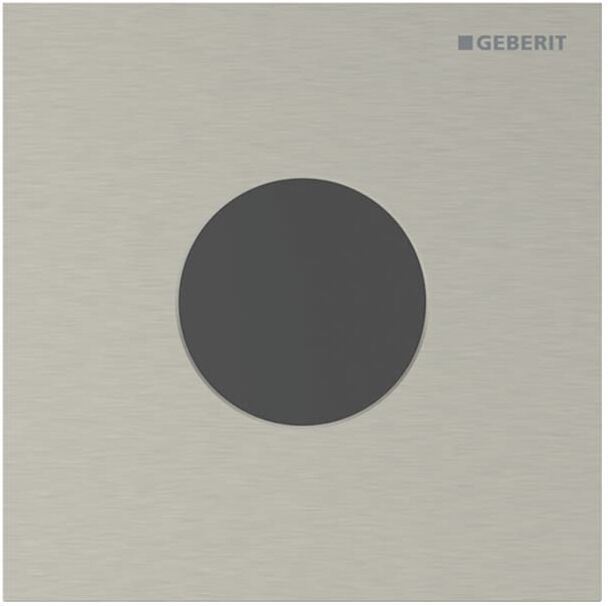 Geberit Typ 40 Abdeckplatte 246120ID1 für Urinal-Steuerung, IR, rund, nickel gebürstet
