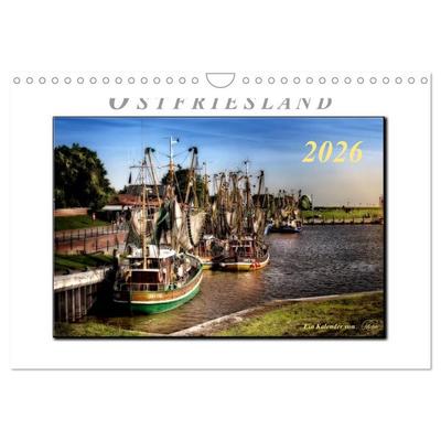 Ostfriesland - der alte Hafen Greetsiel (Wandkalender 2026 DIN A4 quer), CALVENDO Monatskalender