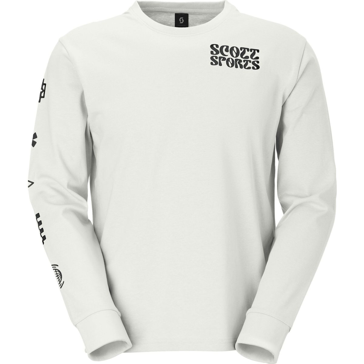 Scott Tee Graphic LS white (0002) S 4246960002006