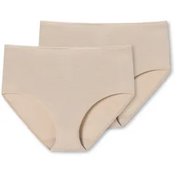 2 Schiesser Midislips mit Modal - Damen - Gr. 40 - braun