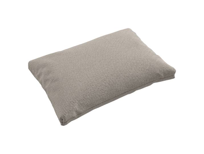 Coussin en pointe Gris 60 x 40cm Velours côtelé fin Feena