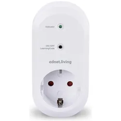 ednet, Zeitschaltuhr, Power Funksteckdose Empfängereinheit für den Innenbereich