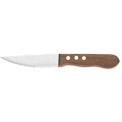 12x Steakmesser Set mit Pakkaholzgriff, 25 cm, Set, Holz, Chromstahl 13/0