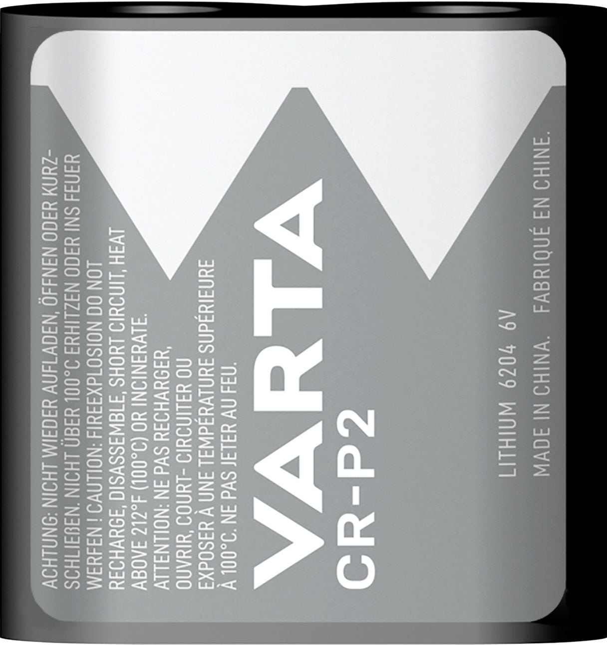 Varta Batterien CR-P2 Lithium Rundzelle, 1 Stück, 6V, Spezialbatterien für elektronische Geräte, mit langanhaltender, höchster Leistung 06204 301 401