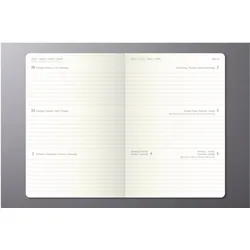 Sigel, Agenda, Wochenkalender Conceptum 2026 (A6, 1 Woche / 2 Seiten)