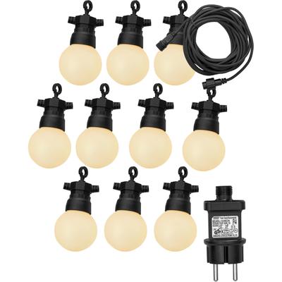 LUXFORM Lichterkette "24V-Lichterkette Honolulu - mit warmweißen LED", schwarz, Gesamtlänge 7,5m, Lichterketten, Überall aufhängbar, drinnen und draußen, Lichterkette