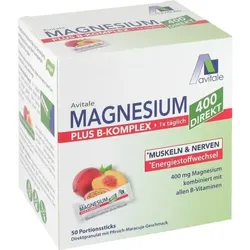 MAGNESIUM 400+B-Komplex direkt Pfir.Mar.Gra.Sticks 125 g