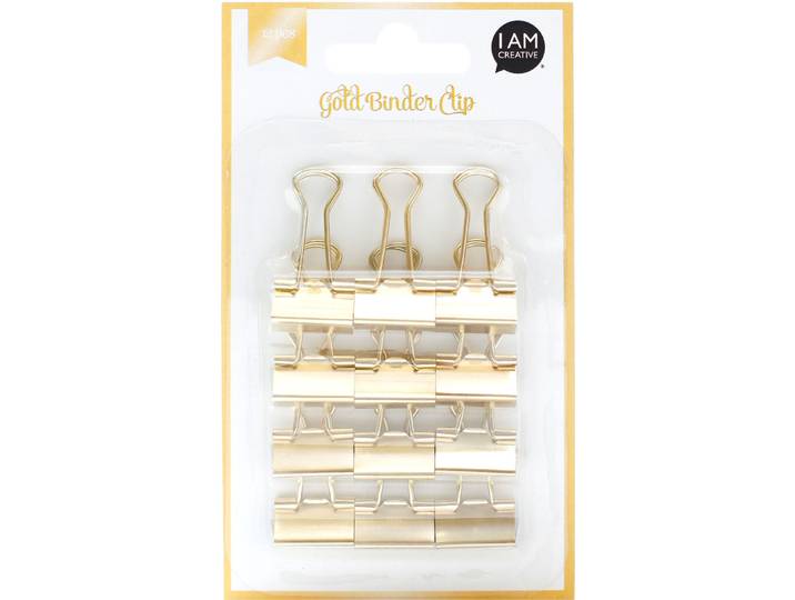 Papierclips I am creative Gold Metall