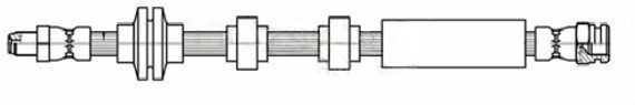 Metzger Autoteile Bremsschlauch 4111803 Für Lancia