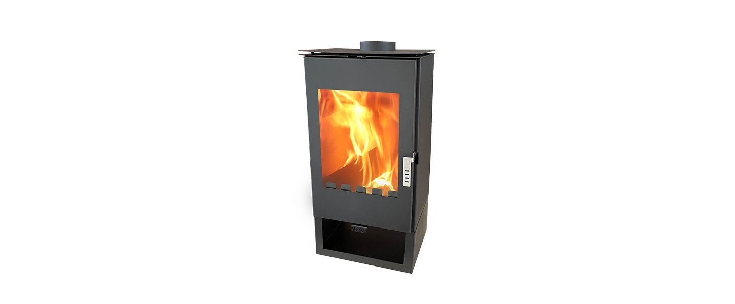 Moderner Holzbefeuerter Kaminofen Serie Ina