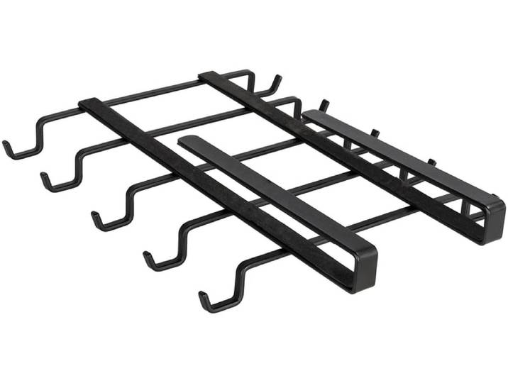 Küchenregal WENKO, schwarz, Regale, Küchenregal, Schrankeinsatz, Tassenhalter für 10 Tassen, Metall