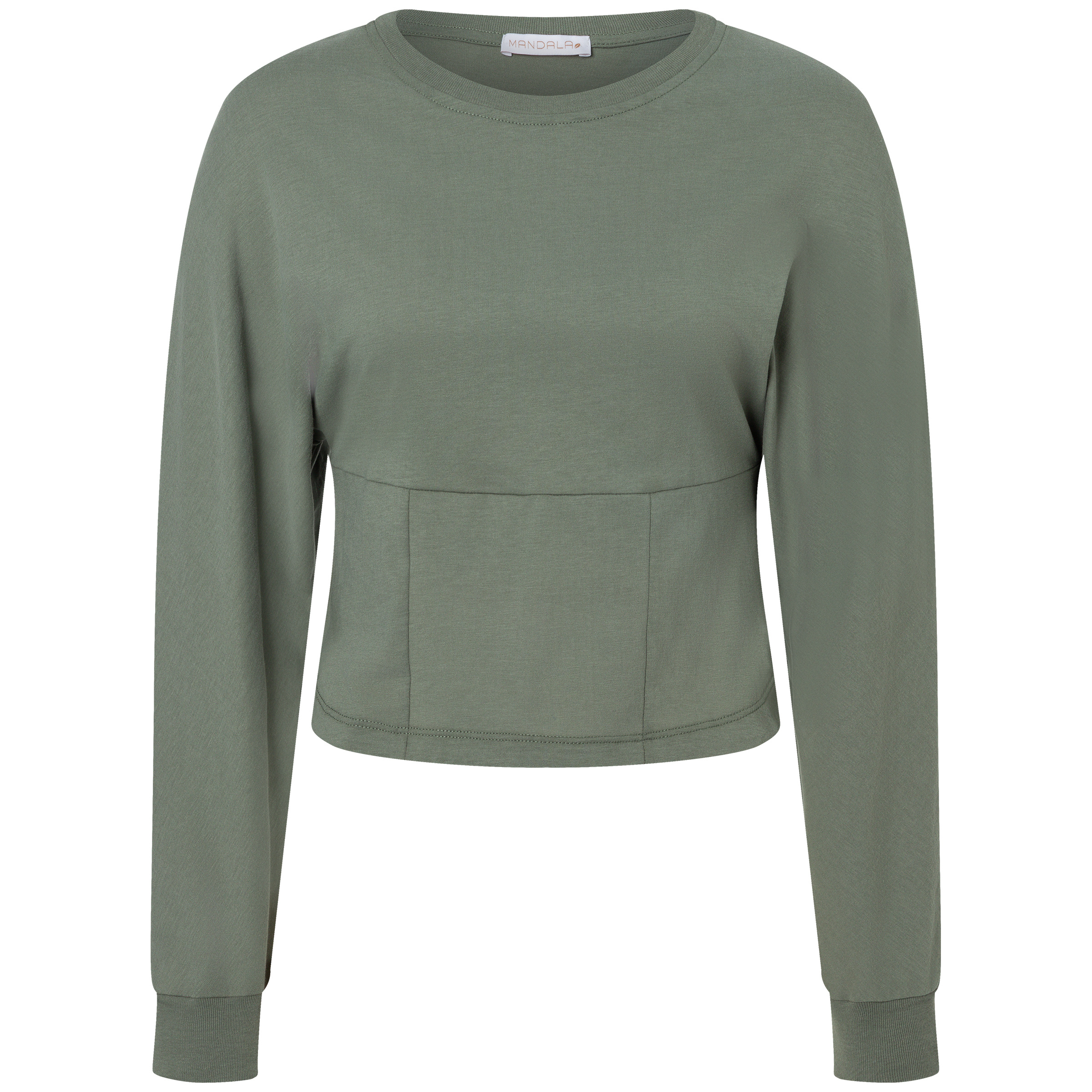 Mandala Soft Damen Longsleeves gruen Größe M Yoga | Lifestyle Hautfreundlich