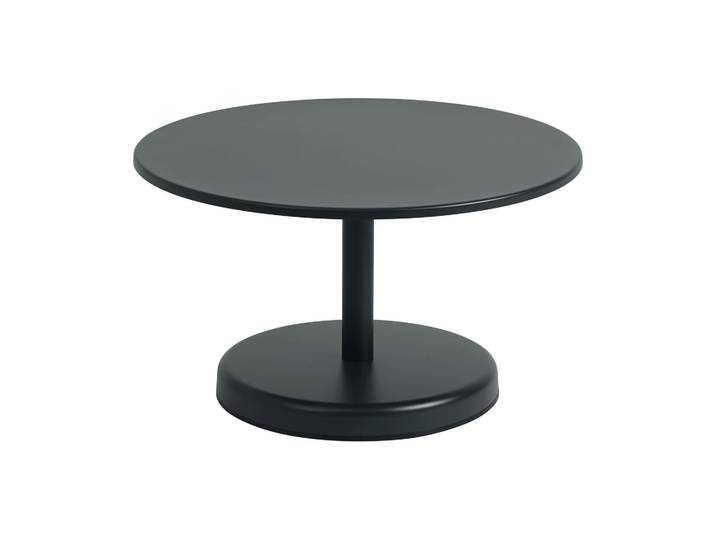 Muuto Table basse Linear Steel Anthracite black, Ø70x40 cm