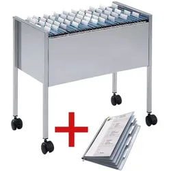 Durable Mappenboy »Economy« inkl. 1 Personalhefter silber, 65.5x59.2x36.8 cm