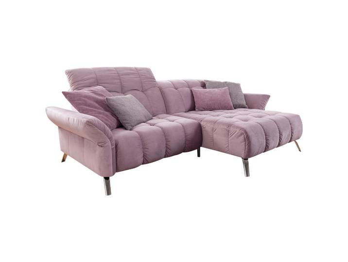 Livetastic Ecksofa, Flieder, Metall, 3-Sitzer, Ottomane rechts, Ottomane links, U-Form, L-Form, links montierbar, rechts montierbar, 173x244 (270) cm, Typenauswahl, Fußauswahl, Lederauswahl, Stoffauswahl, Armteil links, rechts, Wohnzimmer, Sofas & Couches, Wohnlandschaften, Ecksofas