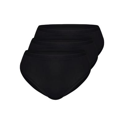 Slip SASSA "3er Pack Slip DAILY LOVE", Damen, Gr. 38, 3 Stk., schwarz, Single-Jersey, , figurbetont, Unterhosen Slip