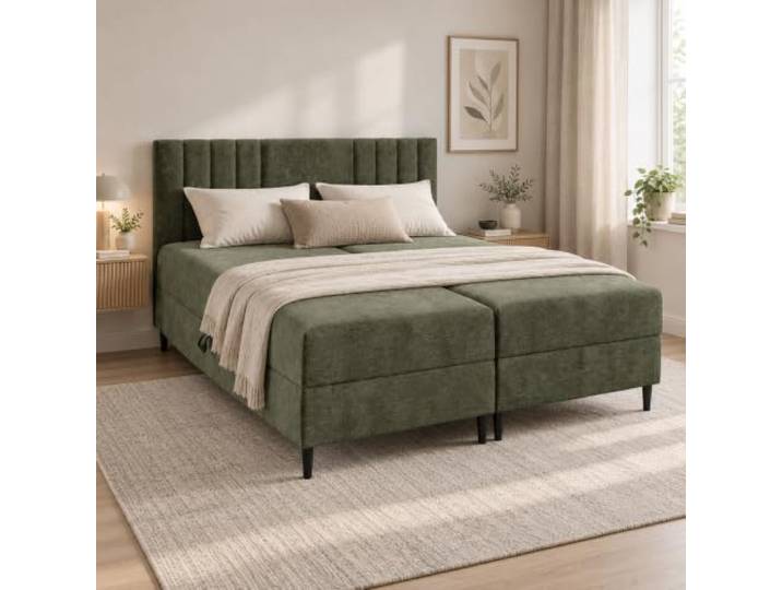 Home Collective Boxspringbett Doppelbett Polsterbett mit Stauraum 140x200cm