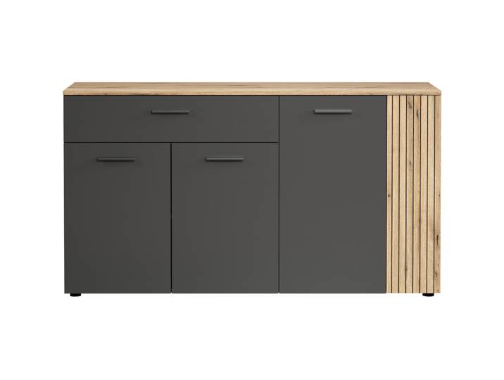 Baldwin Sideboard anthrazit - Material: Holzwerkstoff - 72