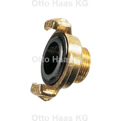 HAAS Schnellkupplung 2265 Messing, 1" AG, für Hahn 3/4", mit AG