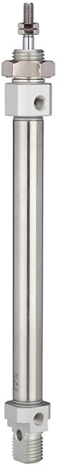 Riegler cylindre rond MI piston double effet diamètre 12 course 80 M5x0,8 (11.DM.12080)