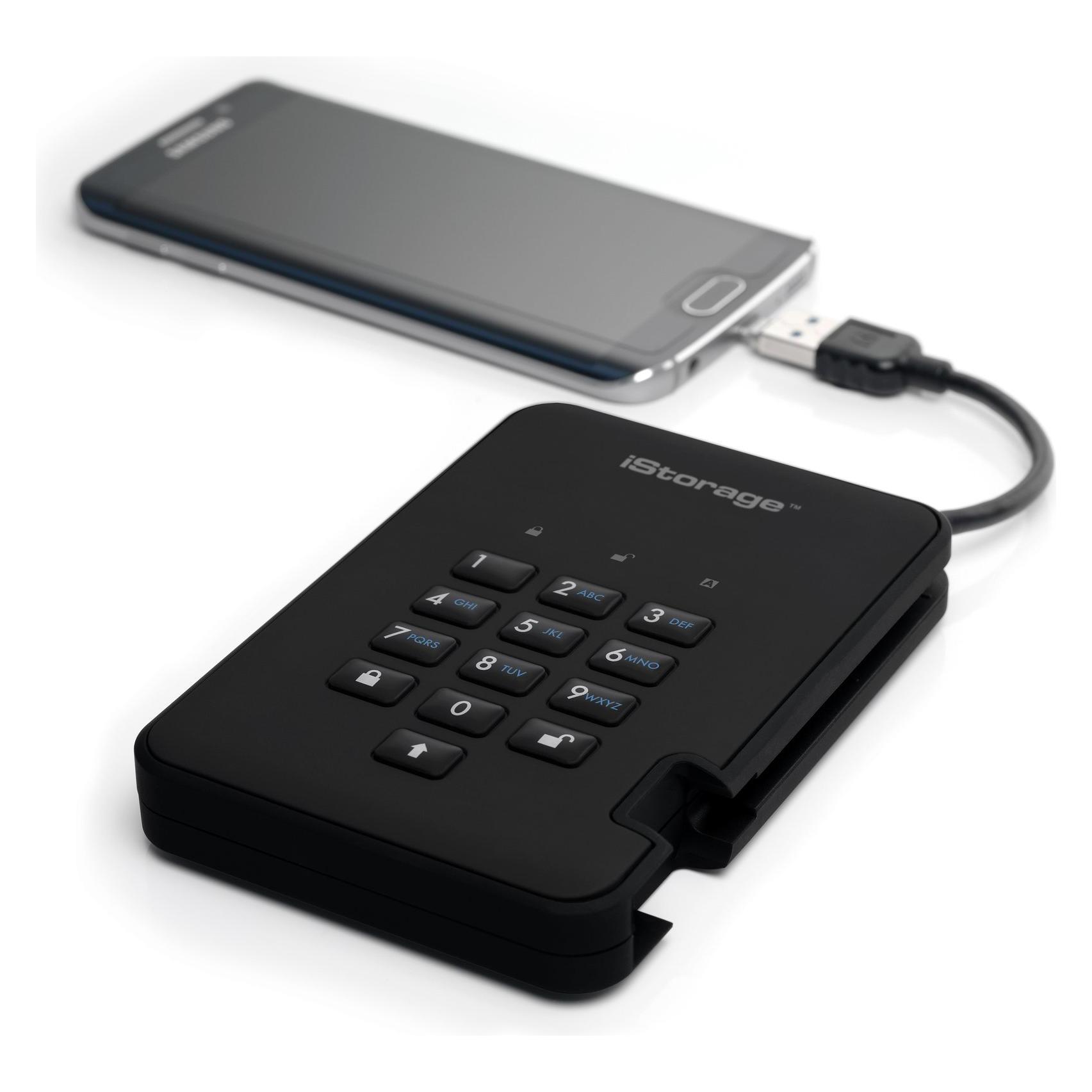iStorage diskAshur² - 2 TB SSD - extern (tragbar) (2 TB) (IS-DA2-256-SSD-2000-B)