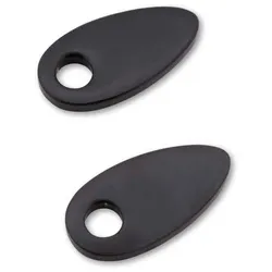 HIGHSIDER smart Montageplatten Indy Spacer Schwarzes Aluminium