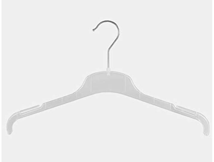 Kleiderbügel für Blusen, Shirtbügel, FO1, 47 cm, transparent, NEU, 230 Stück