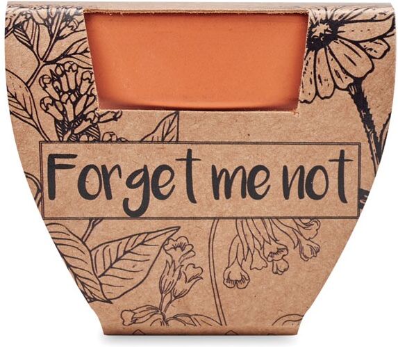 Pot de graines personnalisé myosotis FORGET ME NOT Bois