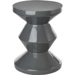 Zig Zag Hocker oder Beistelltisch, grau