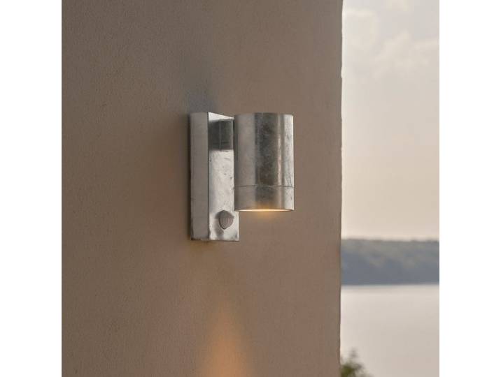 Tin Maxi Extérieur Applique Murale w/Capteur Galvanise Acier - Nordlux - Moderne - À ampoule unique