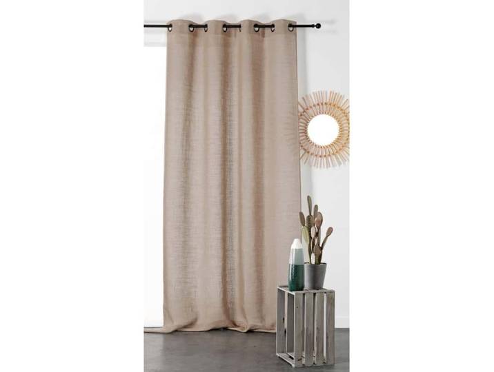 Voilage Pur Lin - 145x260cm - Taupe