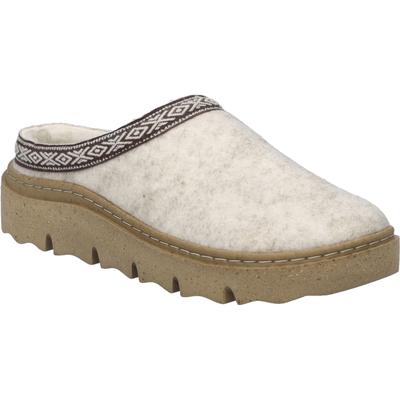 Hausschuh JOSEF SEIBEL "Carmaux 06, natur-kombi", Damen, Gr. 37, beige (natur, kombi), Obermaterial: 100% Textilmaterial TEXMAT., Schuhe Hausschuh