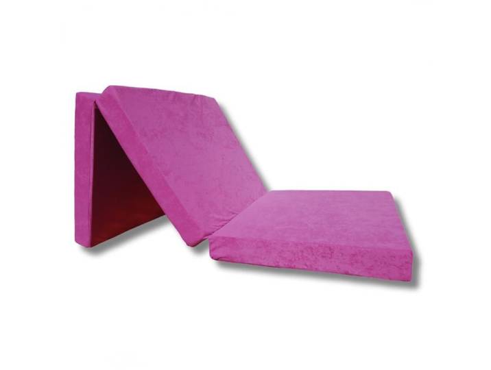 Matelas lit futon pliable pliant 195x65x10 cm - Rose - Rectangulaire - Classique - Intemporel