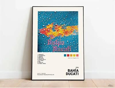 Inspired Finds Latin Rapper Album Cover Canvas Poster Wall Art For Aesthetic Room Decor feliz Cumpleaos Ferxxo Te Pirateamos El lbum Feid 19.69x27.56in (no Frame)