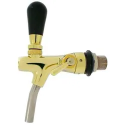 Ich-zapfe Kompensatorhahn, Bierzapfhahn, Schankhahn - selbstschliessend, gold, Getränkespender Zubehör, Gold