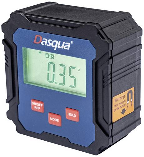 Dasqua 8400-0020 Digitale Nivellierbox mit Magnet, Digitale Ablesung: 90° x 4, Auflösung: 0.1°