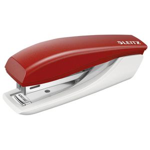 Leitz Heftgerät 5517-00-25, NeXXt Mini, mit integriertem Entklammerer, rot, Heftleistung 10 Blatt