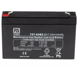 RS PRO Normal AGM (7000 mAh, 6 V)