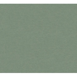 Vliestapete einfarbig mit Textil-Optik 10,05 m x 0,53 m - Grün - einfarbige Strukturtapete