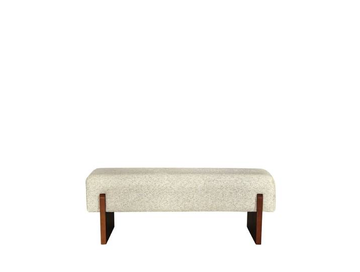 Drawer Banc en tissu et bois- SALLY Beige
