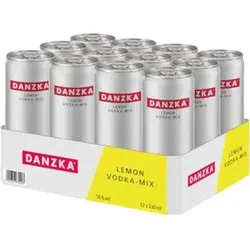 Danzka Lemon Vodka-Mix Mischgetränk 10% Vol. 12x 330ml