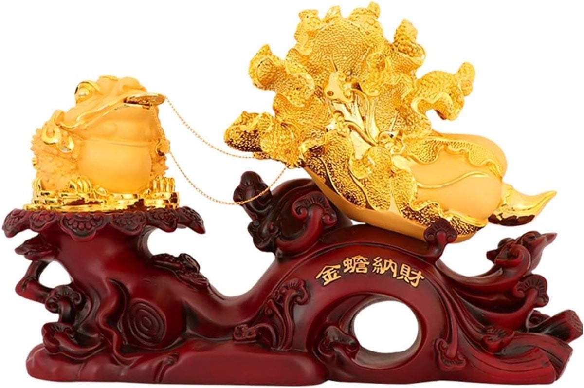 Boeddha Beeld Gouden Pad - Goud - Huisdecoratie
