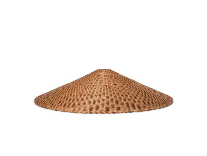 Ferm Living - Abat-jour Dou - Bois naturel - Rotin - Designer Trine Andersen