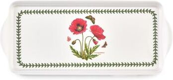 "Pimpernel Botanic Garden Melamine Sandwich Tray Vibrant Poppy Dishwasher Safe - 15.25"" x 6.5"""