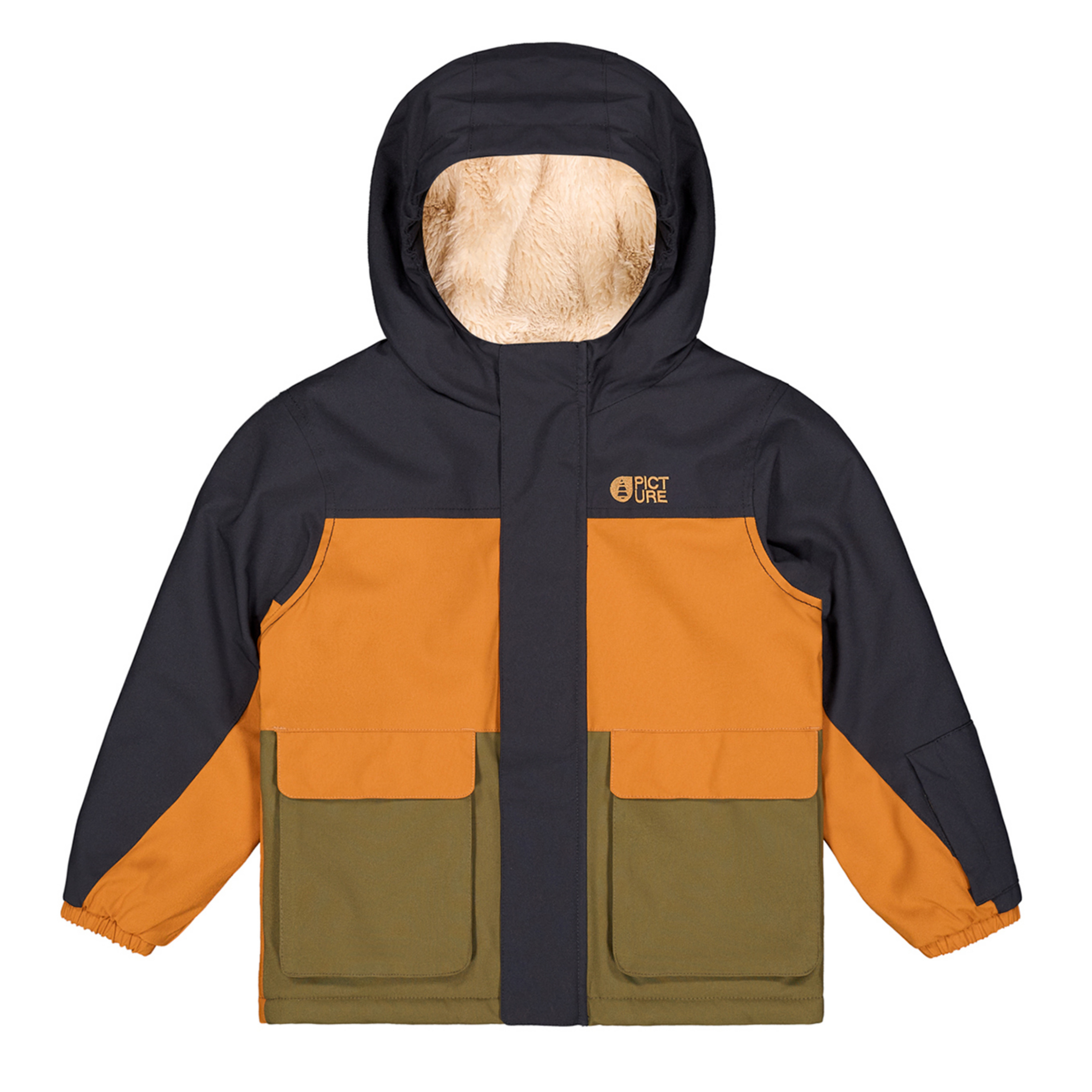 Picture Snowy Toddler Kinder Isolationsjacke braun Größe 110 Lifestyle Wasserdicht